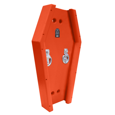 Orange Coffin with Hardware